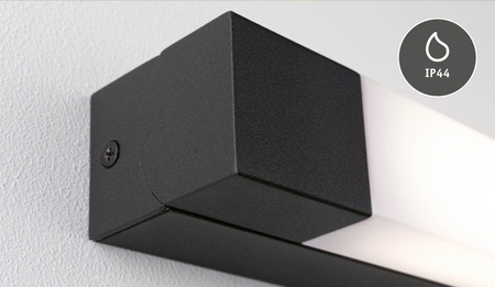 Oprawa ścienna nad lustro QUASAR LED 7,5W 3000K 600lm 440mm IP44 230V czarny / metal