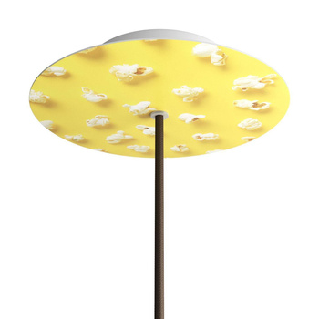 Duża okrągła podsufitka rozeta sufitowa Rose-One, średnica 200 mm, 1 otwór centralny i 4 otwory boczne  - PROMOCJA Creative cables BKROR201F-PROMO-KROR201F203