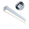 Oprawa liniowa systemu LINION Power Channel LED 17W 1m 3000K IP20 100VA 230V/24V chrom matowy RAL 9006 / aluminium PAULMANN PL98205