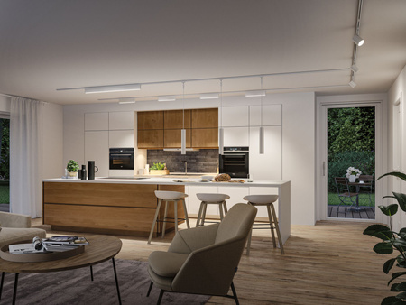 Oprawa na szynoprzewód URail ZELOS LED 3-STEP DIM 10W 1050lm IP20 3000K 230V biały RAL 9003 / aluminium PAULMANN PL95713