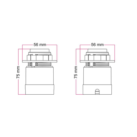 Zestaw Spostaluce z oprawką E27 z kołnierzem do klosza Creative cables B-KPL27SF2FLPMDR-22-KPL27SF2FLPN