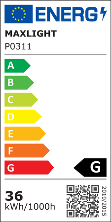 Maxlight Trio P0311 Lampa wisząca Czarna