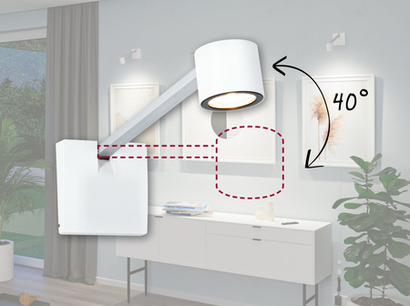 Oprawa ścienna ADELIA LED zestaw 370lm 2700K 4.5W 24V aluminium szczotkowane PAULMANN PL95576