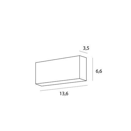 Maxlight c0253 lampa sufitowa x-line 8w