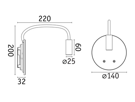 Mobile Wandl Miora dim Ws Kst/Met PAULMANN PL71289