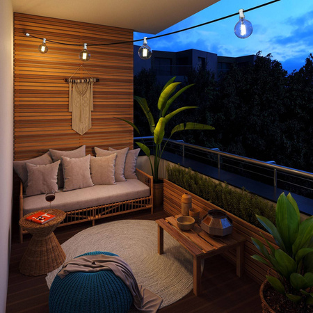 Kabel elektryczny do łańcuchów świetlnych, w oplocie czarnym CM04 - odporny na promieniowanie UV Creative cables XZ15CM04