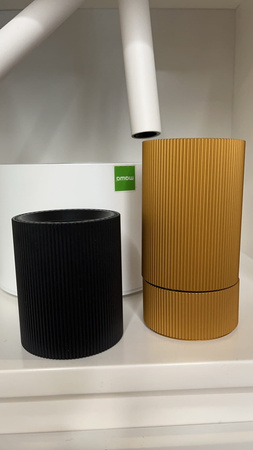 Ryflowana NISKA Tuba Spot GU10 – 72 mm BLACK ULDL322 Unilight