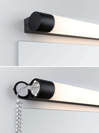 Oprawa ścienna nad lustro ORGON LED 1,5W 3000K 850lm 720mm IP44 230V czarny / aluminium