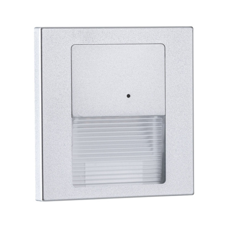 Oprawa przyschodowa TSARO LED czujnik ruchu i zmierzchu kwadrat 1x1,W 80lm 2700K IP20 230V chrom matowy / tworzywo sztuczne PAULMANN PL80003