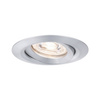 Oprawa do wbudowania NOVA COIN LED Mini wychylna 4W 310lm 65mm 2700K IP23 230V aluminium mat PAULMANN PL94296