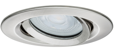 Oprawa do wbudowania NOVA PLUS LED DIM wychylna GU10 7W 460lm 93mm 2700K IP65 230V szczotkowane żelazo PAULMANN PL92899