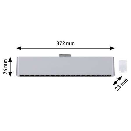 Oprawa na szynoprzewód URail ZELOS LED 3-STEP DIM 10W 1100lm IP20 4000K 230V chrom matowy / aluminium PAULMANN PL95718