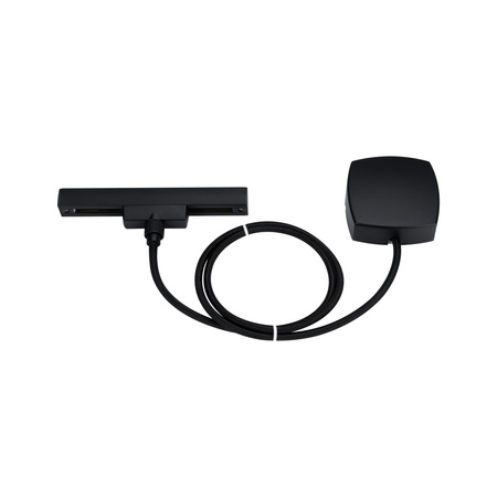 Przewód zasilający URail System 1m max.1000W 230V czarny mat /  tworzywo sztuczne