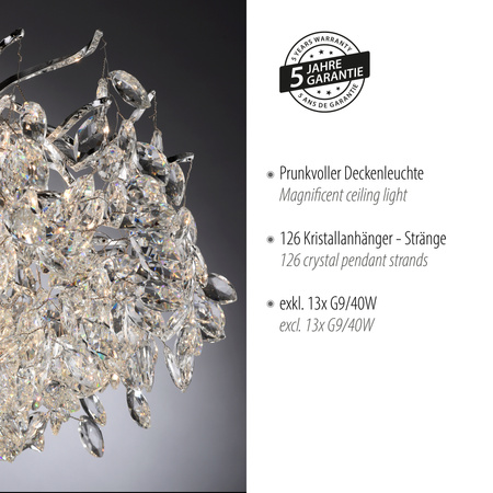 Lampa Sufitowa Chrom RICICLE 003902-030530 Newgarden