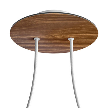 Duża okrągła podsufitka rozeta sufitowa Rose-One, średnica 200 mm, 2 otwory centralne i 4 otwory boczne Creative cables BKROR202F-KROR202F110