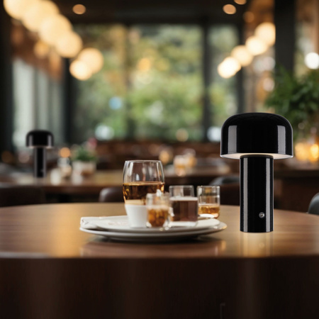 Lampa Stołowa Czarny AGNES 003902-030538 Newgarden