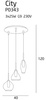 City lampa wisząca 3L