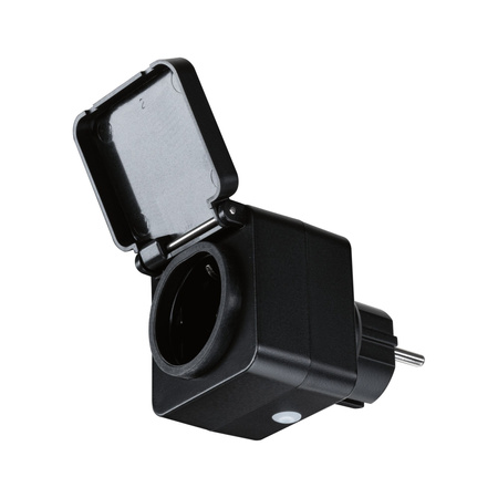 Adapter SH Zigbee Smart Plug IP44 czarny / tworzywo sztuczne