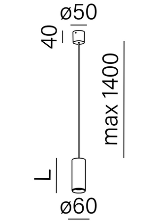 PET midi 12 LED M927 18° Phase-Control zwieszany czarny 59771-M927-SB-PH-12 AQForm