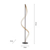 Lampa Podłogowa Antracyt/złoty Q-SWING 003902-032188 Newgarden