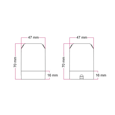 Oprawka esse14 na żarówkę z gwintem S14d Creative cables B-KPLS14D2FL-KPLS14D2FLPGM