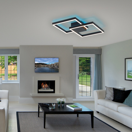 Lampa Sufitowa Czarny Q-MARKO 003902-032204 Newgarden