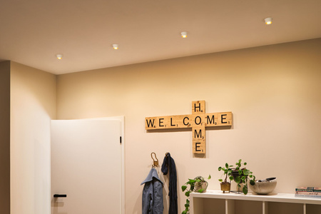 Oprawa do wbudowania GIL COIN LED 3-STEP DIM 6W 470lm 2700K IP44 230V biały matowy/ złoty