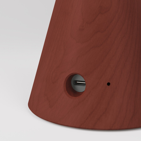 Przenośna i ładowalna lampa Cabless11 z żarówką Drop do zastosowania z kloszem Creative cables BCABLESS11-B02-CABLESS11-TERRA-L