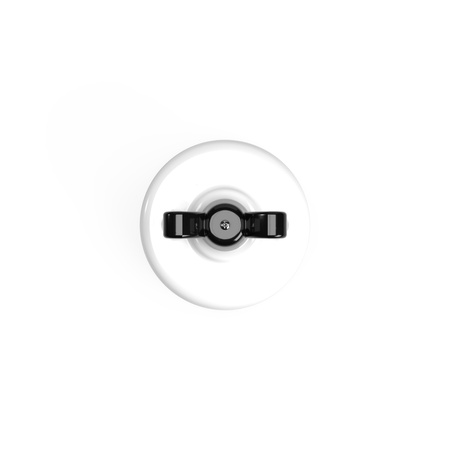 włącznik/włącznik z białej porcelany z nakrętką motylkową Creative cables BPBOXSW079BIA-PBOXSW079BIANER