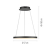 Lampa Wisząca Czarny HOOP 003902-032165 Newgarden