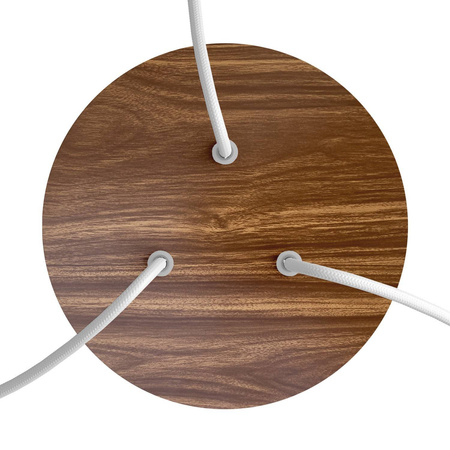 Duża okrągła podsufitka rozeta sufitowa Rose-One, średnica 200 mm, 2 otwory i 4 otwory boczne Creative cables BKROR203TF-KROR203TF110