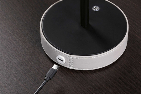 Lampka stołowa akumulatorowa PELLINI  LED DIM USB-C 2W 300lm 3000K-6500K IP20 beżowy / czarny matowy / metal PAULMANN PL71174