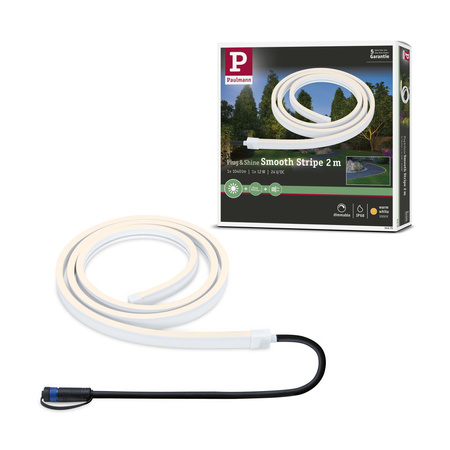 Taśma zewnętrzna LED Plug & Shine DIM 12W 2m 3000K IP68 24V biały PAULMANN PL94679