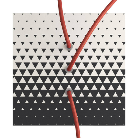 Duża kwadratowa podsufitka maskownica Rose-One, 200 mm, 3 otwory i 4 otwory boczne- PROMOCJA Creative cables BKROQ203LF-PROMO-KROQ203LF205