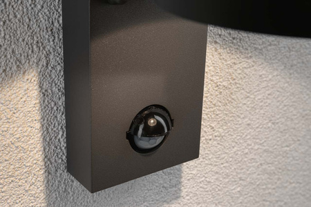 Oprawa elewacyjna CAPEA LED 6W 500lm 3000K czujnik ruchu+zmierzchu IP44 230V antracyt aluminium