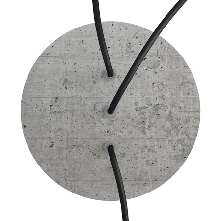 Duża okrągła podsufitka rozeta sufitowa Rose-One, średnica 200 mm, 2 otwory i 4 otwory boczne Creative cables BKROR203LF-KROR203LF106