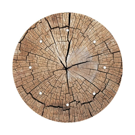 Duża okrągła podsufitka maskownica sufitowa XXL Rose-One, średnica 400 mm, 8 otworów i 4 otwory boczne - PROMOCJA Creative cables BKROR408F-PROMO-KROR408F304