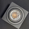 Natynkowy SLIM Downlight Okragly CZARNY Spot 5cm LOC4 Unilight