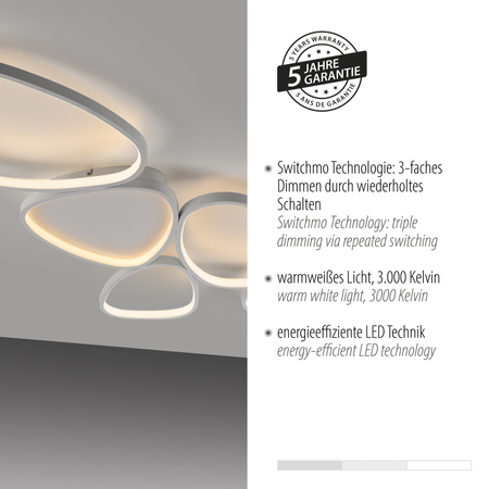 Lampa Sufitowa Biały PEBBLES 003902-030535 Newgarden