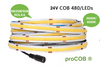 LED strip proCOB® 24V 11W warm 480 LED CRI>90-5m ULLS29 proCOB®