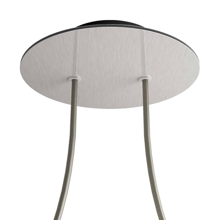 Duża okrągła podsufitka rozeta sufitowa Rose-One, średnica 200 mm, 2 otwory centralne i 4 otwory boczne Creative cables BKROR202F-KROVNR202F109