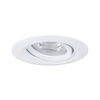 Oprawa do wbudowania NOVA COIN LED Mini wychylna 4W 310lm 65mm 2700K IP23 230V biały mat PAULMANN PL94292