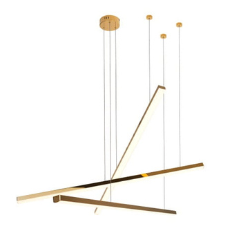 Maxlight Trio 3 P0426D Lampa Wisząca Ściemnialna Złota