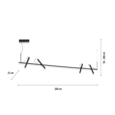 Lampa Wisząca Czarny PURE-TUTUA 003902-028712 Newgarden