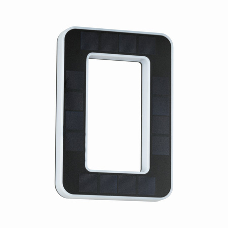 Oprawa elewacyjna SOLAR LED numer domu 0 3000K IP44 wymienny akumulator / czarna