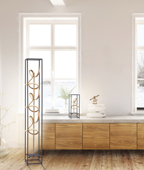 Lampa Podłogowa Czarny/złoty SELINA 003902-032187 Newgarden