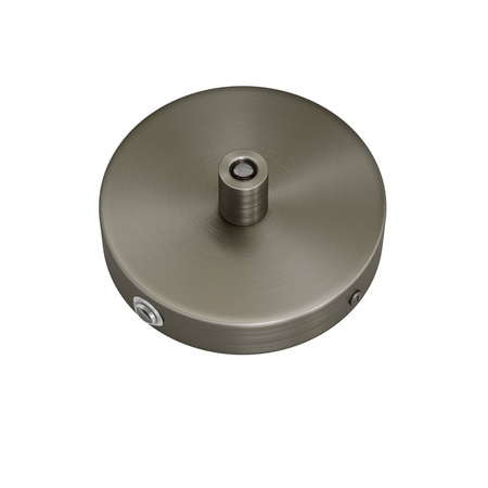 Okrągła metalowa podsufitka maskownica sufitowa Mini 1 otwór centralny i 2 otwory boczne Creative cables BKRM83FC2L-KRM83FC2LTISTERM