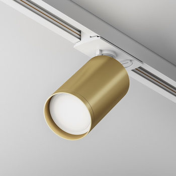 Track Lighting White and matte gold FOCUS S Maytoni TR020-1-U-GU10-WMG