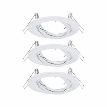 Oprawa wpuszczana max. 3xW GU10 230V ruchoma 3-częściowy zestaw bez źródła Biały PAULMANN PL93390