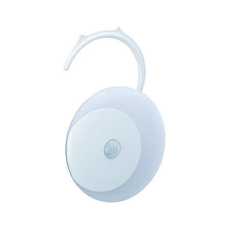 Lampa nocna VIBY 3000K 40lm 56lm 3xAAA czujnik ruchu biały